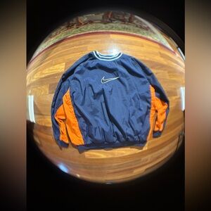 Vintage Nike Jacket (Navy Blue and Orange)